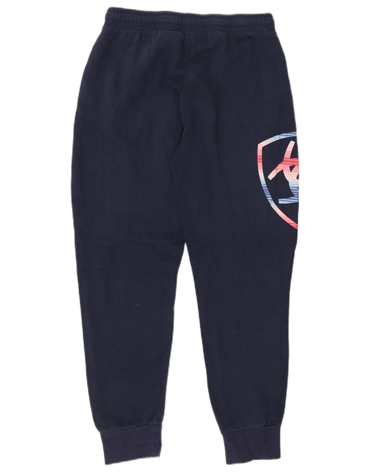 ARIAT Pantaloni de trening grafic pentru femei Joggeri UK 10 Mic Bleumarin