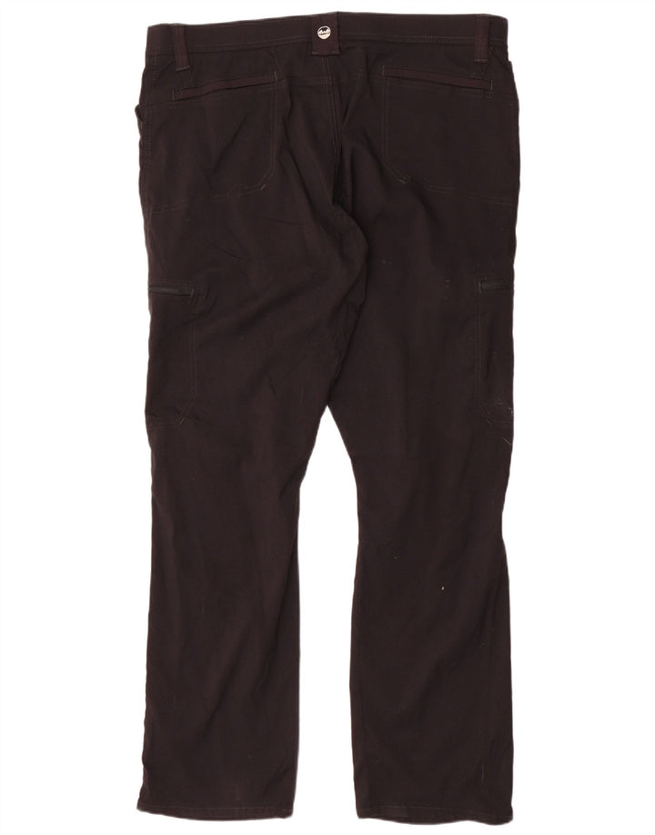 Pantaloni cargo drepti pentru femei WRANGLER W42 L30 Nylon negru