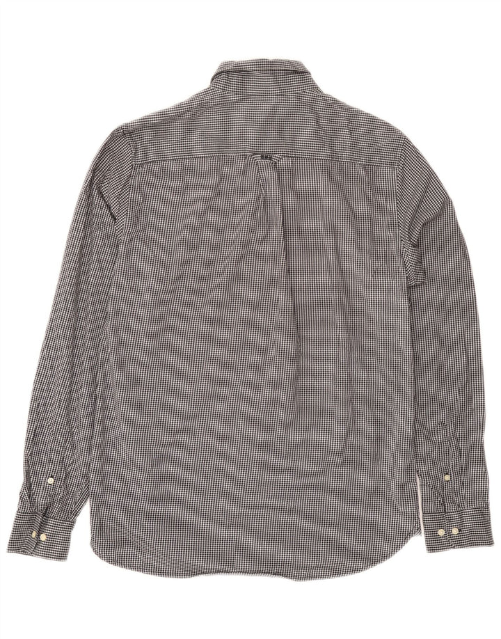 Cămașă pentru bărbați Superdry, bumbac vichy negru mediu