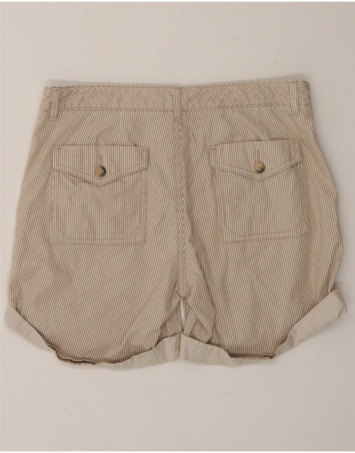 DOCKERS Womens Chino Shorts US 6 Medium W30  Beige Striped Cotton Vintage Dockers and Second-Hand Dockers from Messina Hembry 