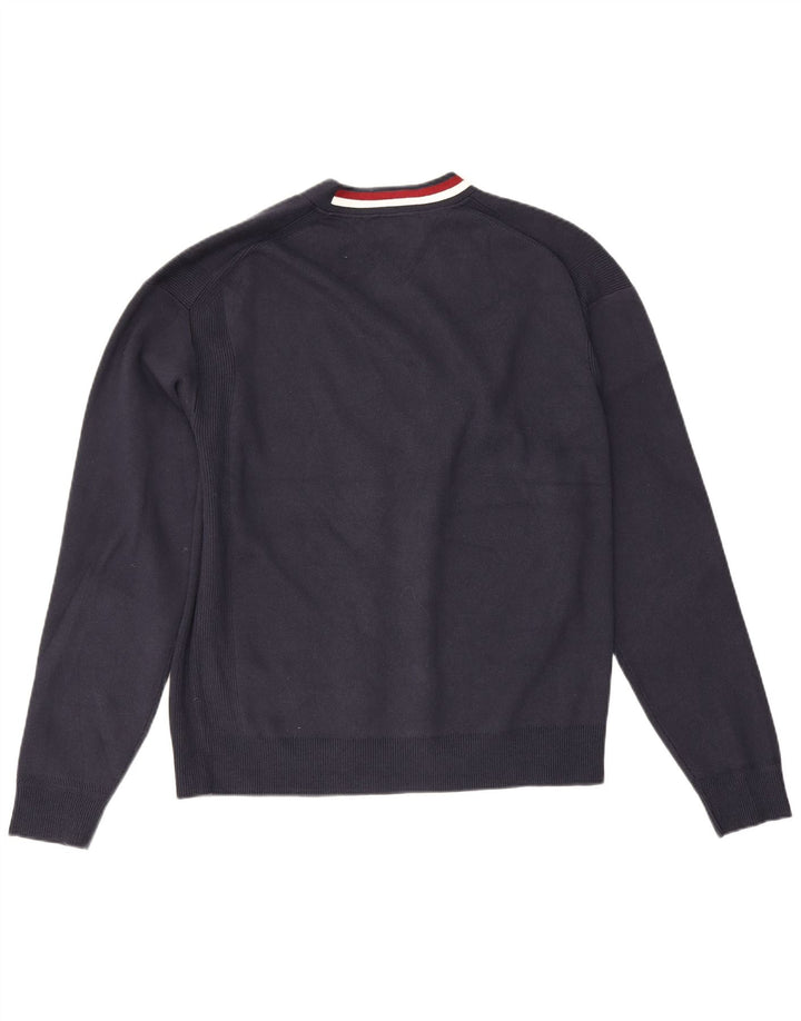 Pulover cardigan pentru bărbați Tommy Hilfiger, bumbac mediu albastru bleumarin