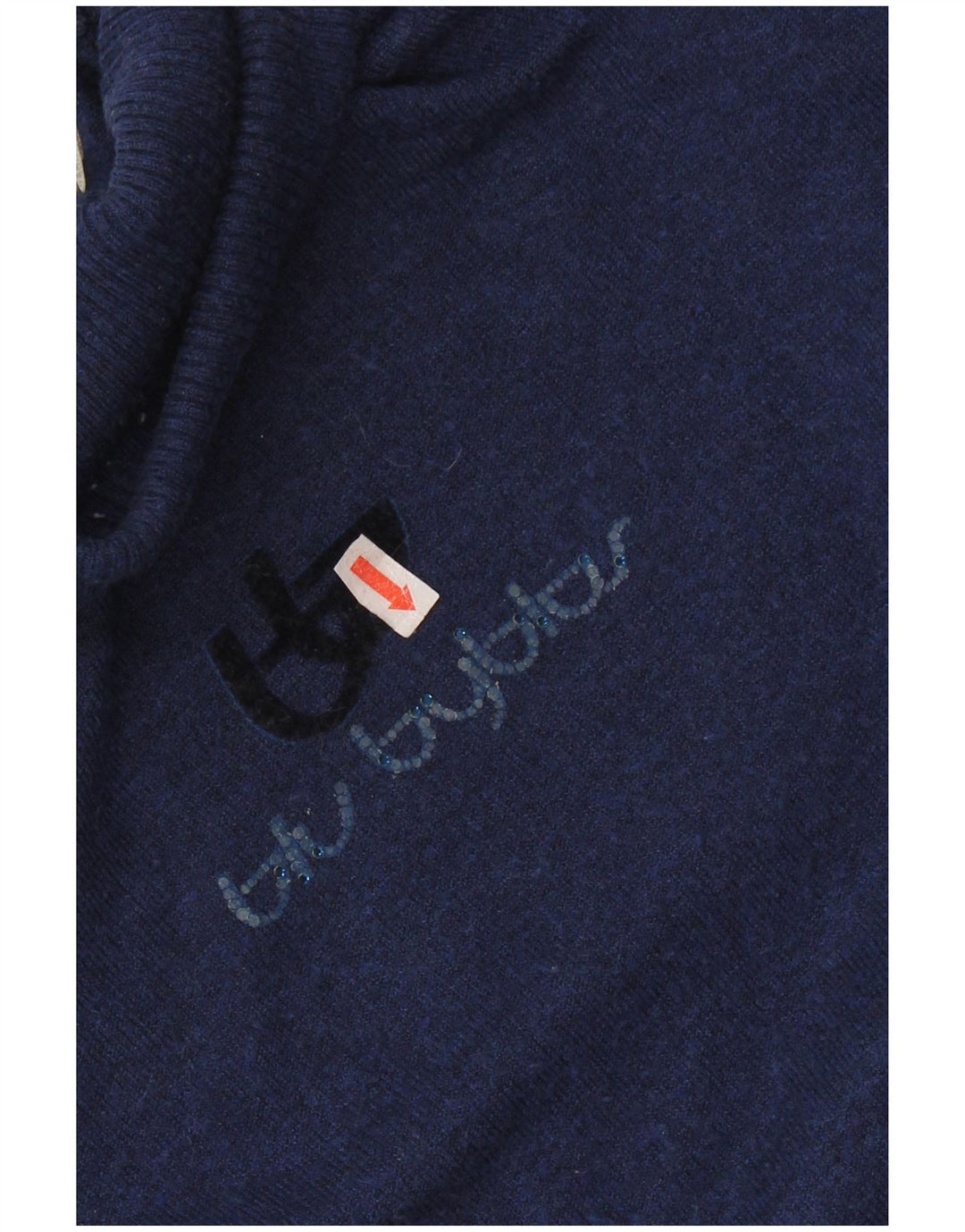 BYBLOS Pulover cu gât rulat pentru femei UK 14 mare, albastru marin acrilic