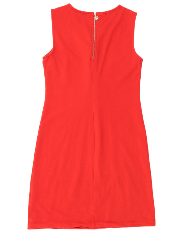 Rochie de damă Tommy Hilfiger fără mâneci, UK 10 Bumbac roșu mic