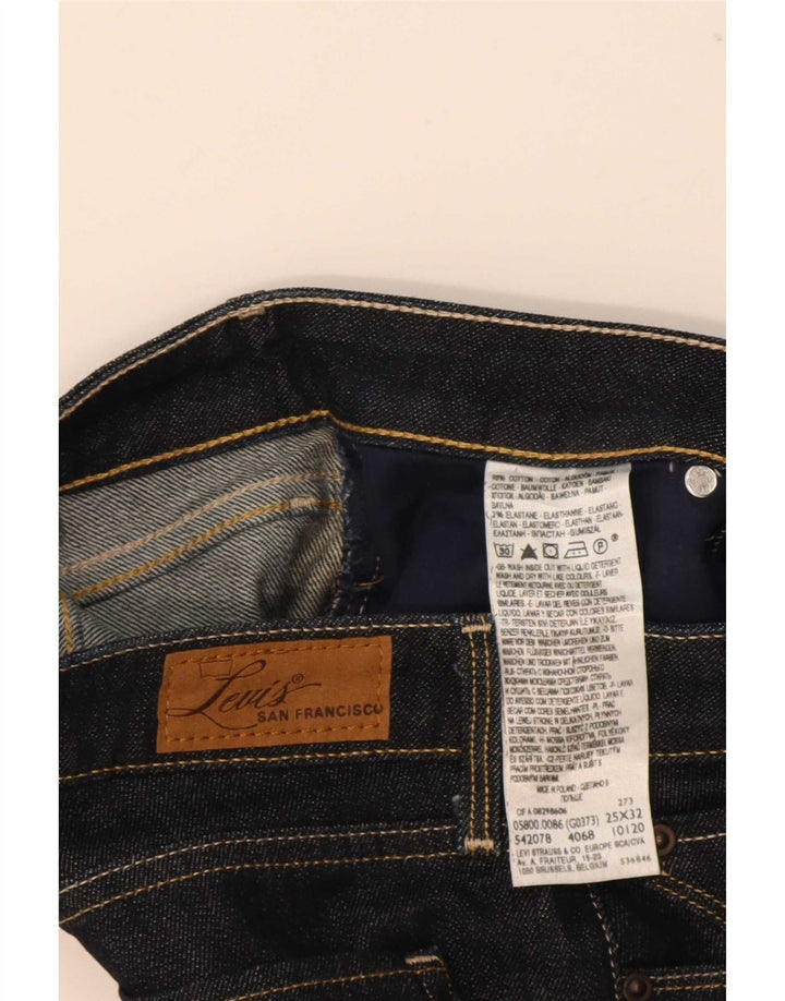Blugi drepti Levi's Bold Curve pentru femei W25 L32 bumbac negru