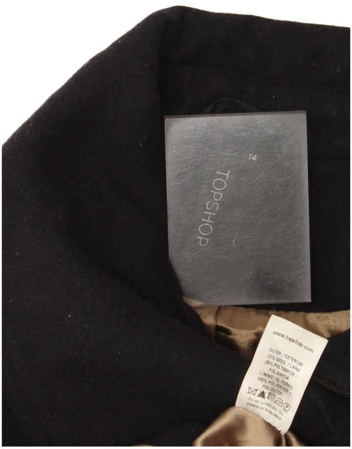 Topshop Pardesiu pentru femei UK 14 Medium Bleumarin Lână