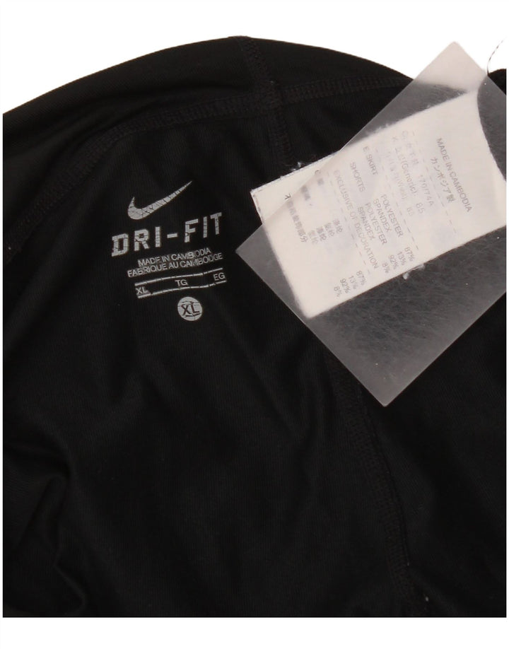 Skort Nike Dri Fit pentru femei UK 18 XL, poliester negru