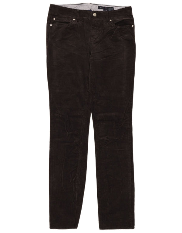 TOMMY HILFIGER Pantaloni subțiri din velur pentru femei US 6 Medium W30 L32 gri