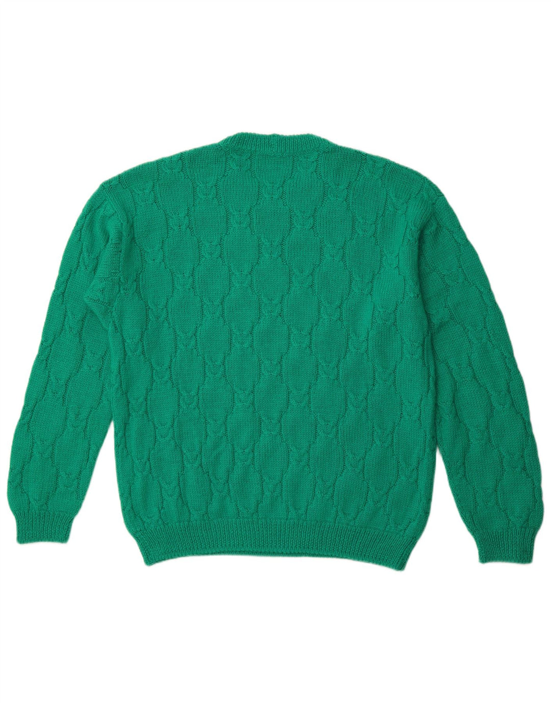 Pulover VINTAGE pentru bărbați cu decolteu XL, verde