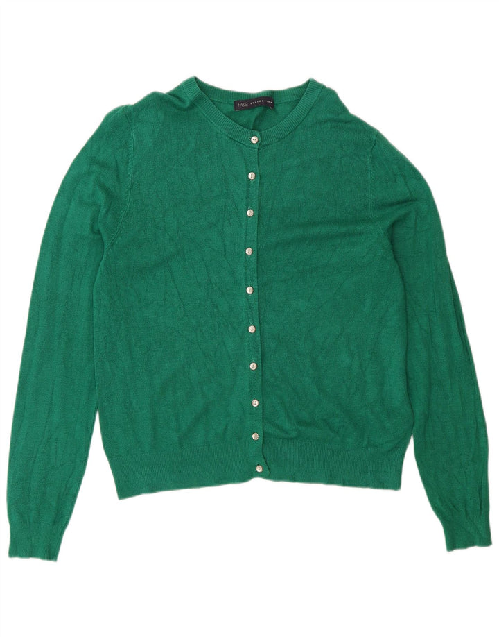 Pulover cardigan pentru femei Marks & Spencer UK 12 Medium Green Viscose