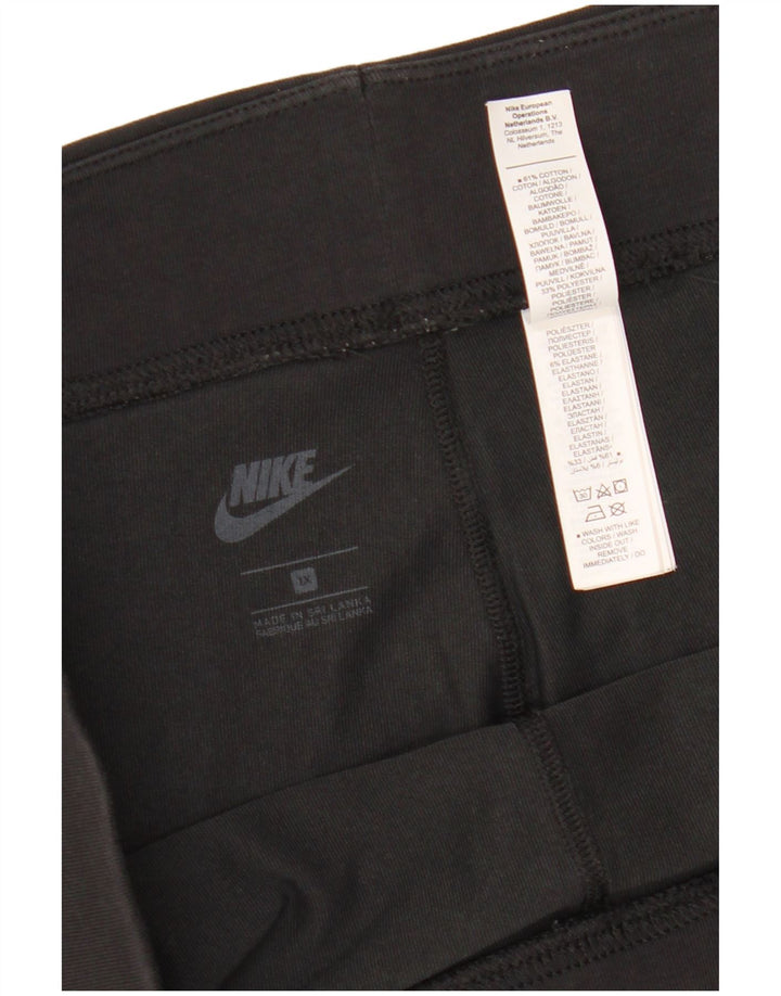 Pantaloni scurti sport NIKE pentru femei UK 18 XL, bumbac negru