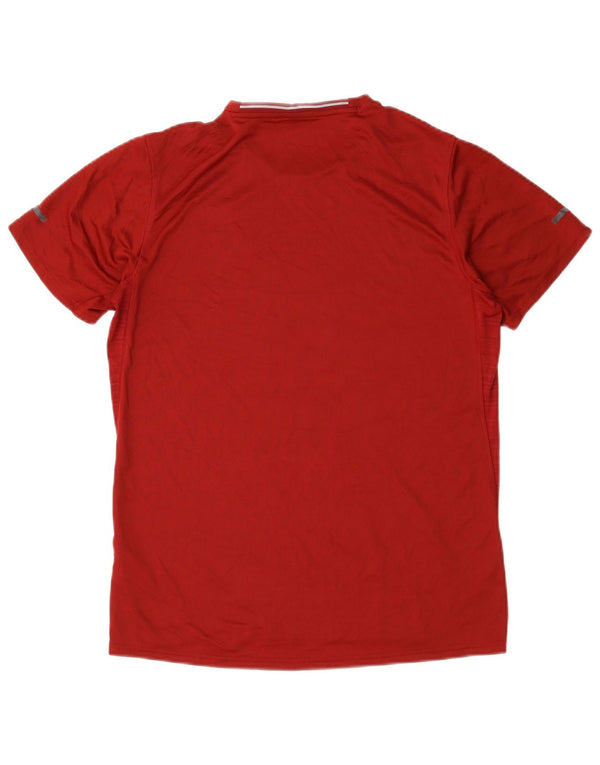 Tricou Adidas Climalite pentru bărbați Top Medium Red Striped Poliester