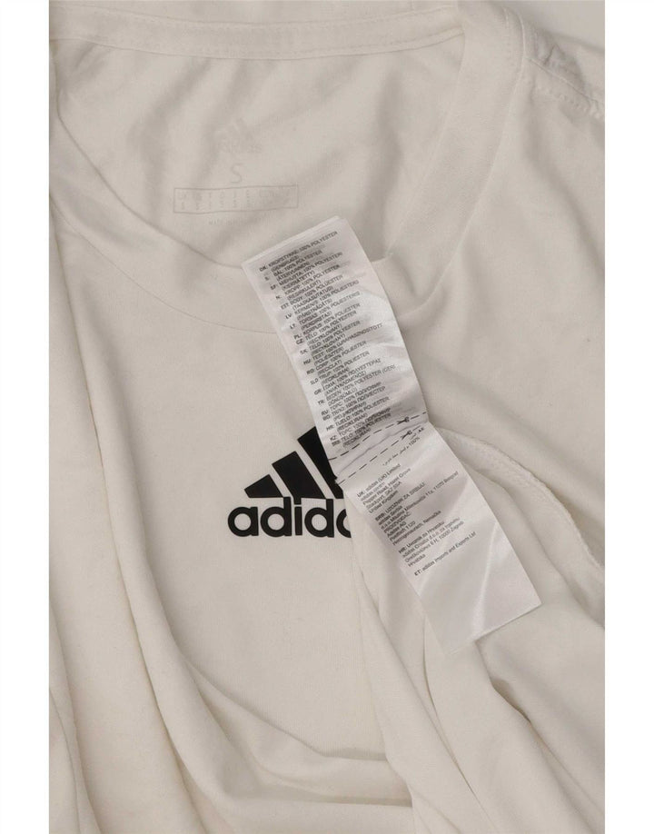 Tricou pentru bărbați Adidas Aeroready Top mic poliester alb