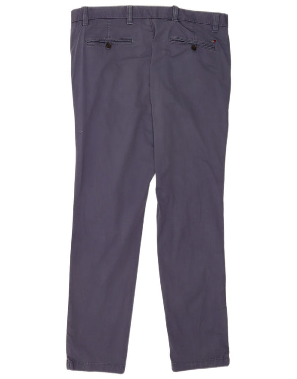 Pantaloni chino slim pentru bărbați Tommy Hilfiger L36 L32 bumbac bleumarin