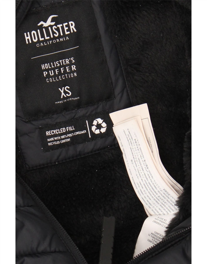 Jachetă căptușită cu glugă pentru bărbați HOLLISTER UK 34 XS Nylon negru
