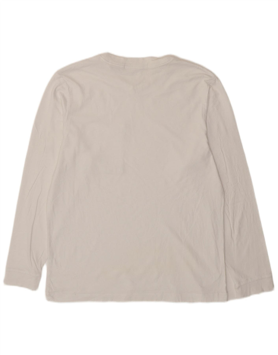 Calvin Klein Jeans Top pentru bărbați cu mânecă lungă, mare, alb