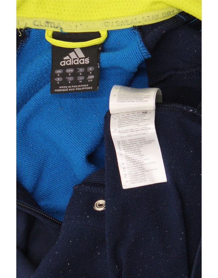 Jachetă de top pentru trening Climalite pentru bărbați Adidas Mic, albastru, poliester