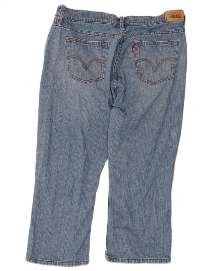 Blugi Levi's 515 Capri pentru femei US 12 Large W34 L21 Blue Bumbac