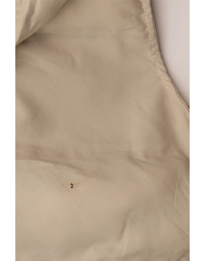 Gilet căptușit cu glugă pentru femei Zara UK 14 Medium Bej Poliester