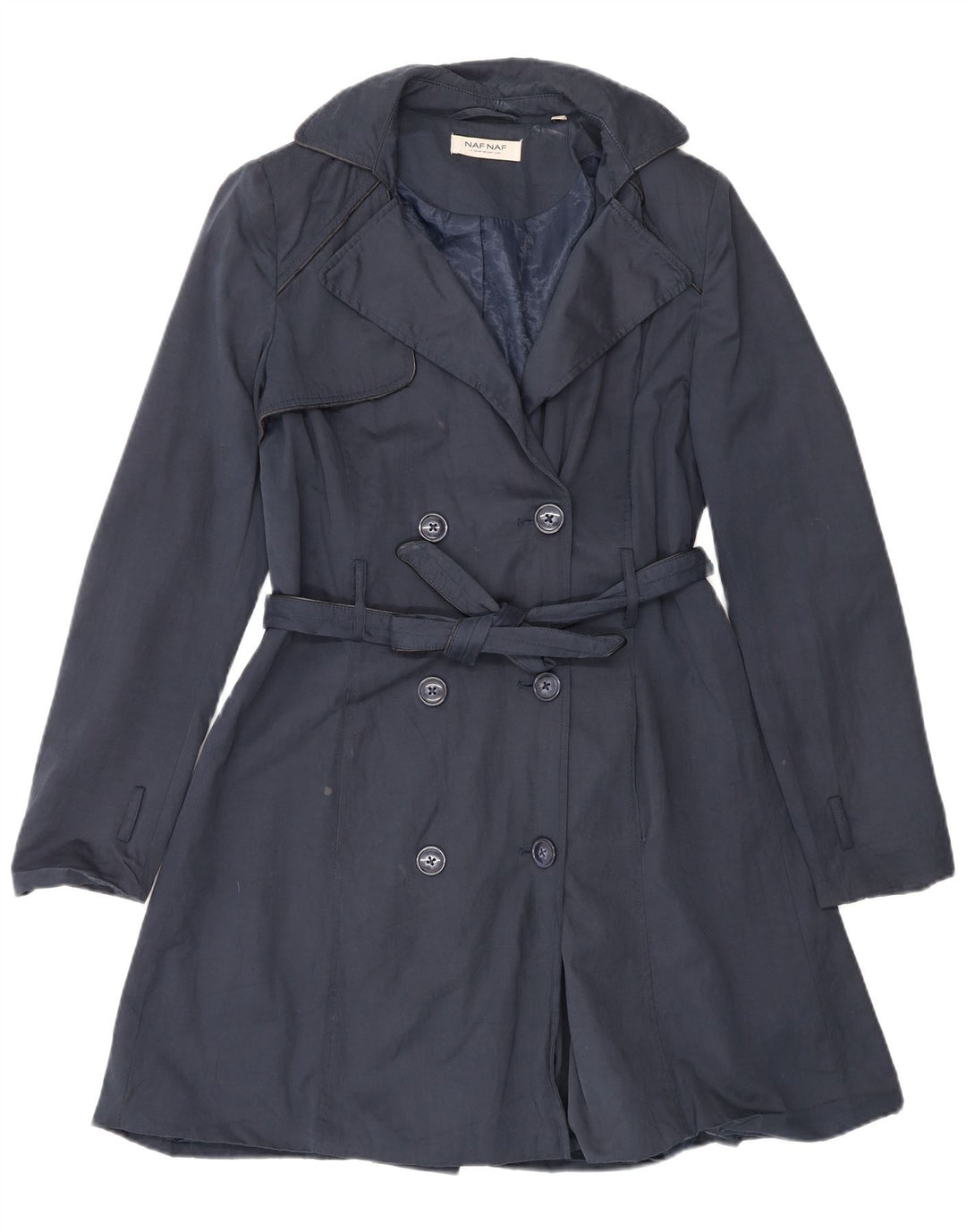 Trenci pentru femei Naf Naf IT 48 XL Bumbac bleumarin