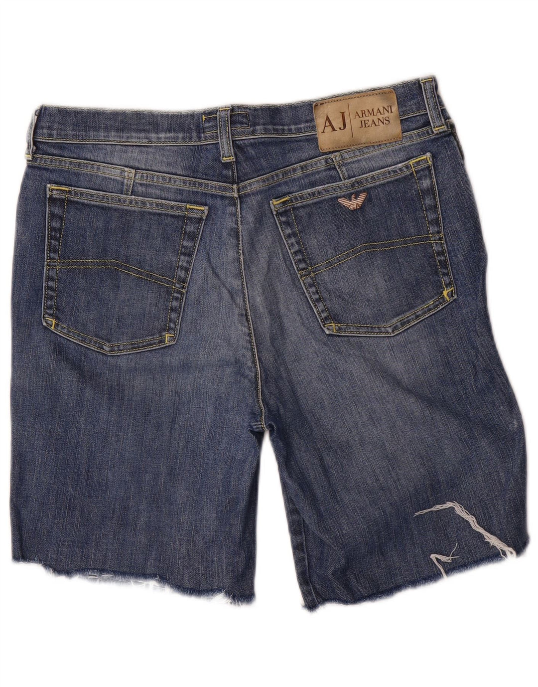 Pantaloni scurți din denim pentru bărbați Armani W32, bumbac albastru mediu