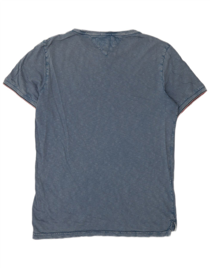 Tricou Tommy Hilfiger pentru bărbați Top mare, albastru, bumbac