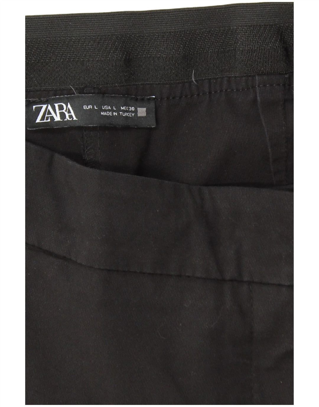 Pantaloni casual slim pentru femei ZARA L32 L26 Negri