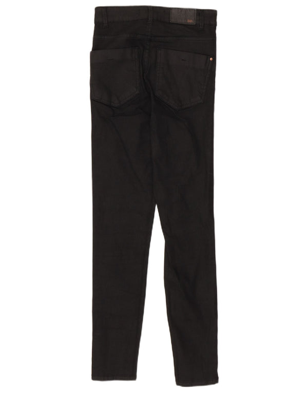 Blugi skinny dama Zara EU 36 XS W26 L26 bumbac negru