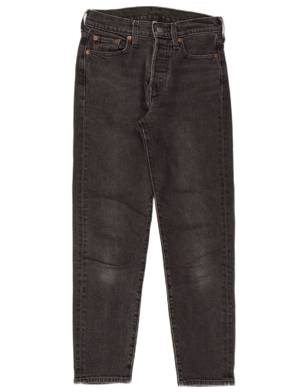 Blugi conici pentru femei Levi's W26 L26 bumbac negru