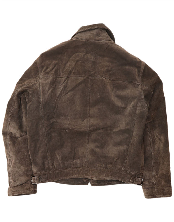 Jachetă bărbătească din piele intoarsa Bata and More IT 54 2XL din piele maro