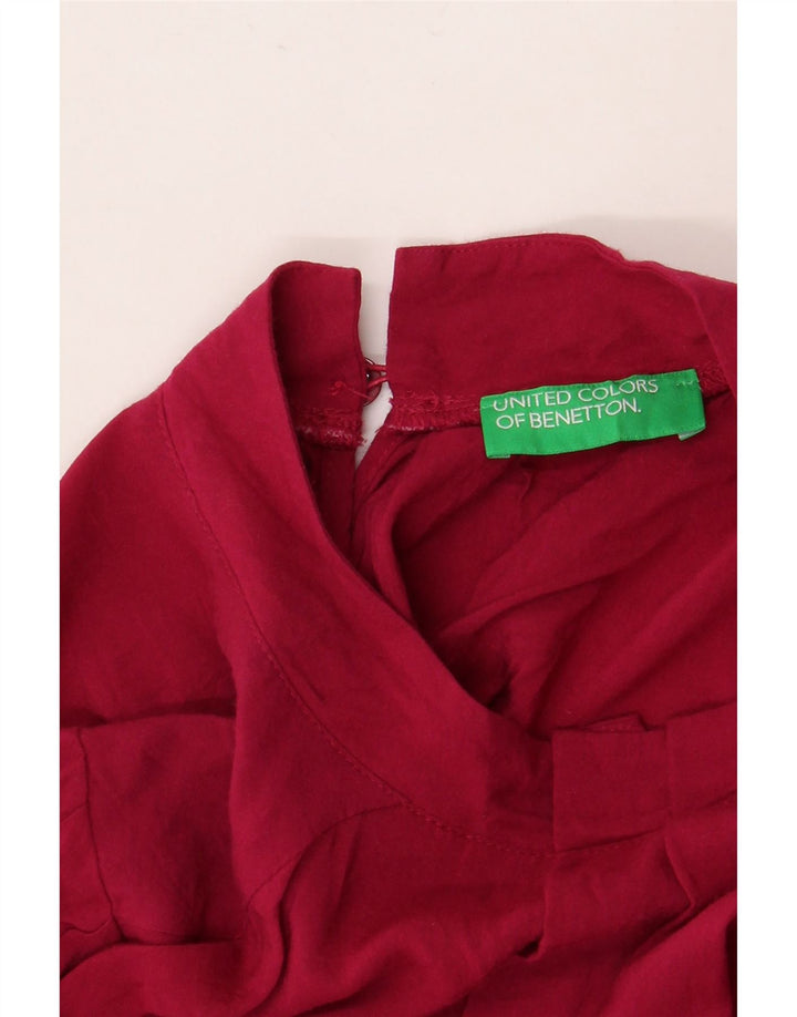 Bluză cu mânecă lungă pentru femei BENETTON UK 18 XL Bordeaux