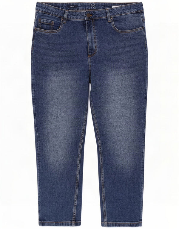 Crew Clothing Womens Cropped Jeans UK 16 Large W17 L24 Blue Cotton