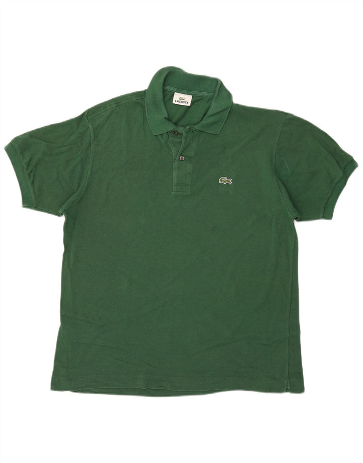 Tricou polo Lacoste pentru bărbați, mărimea 5, bumbac verde mare