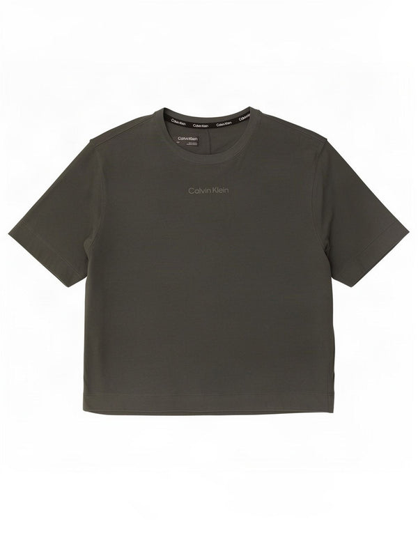 Tricou Calvin Klein pentru femei Top UK 14 Medium Gri Bumbac