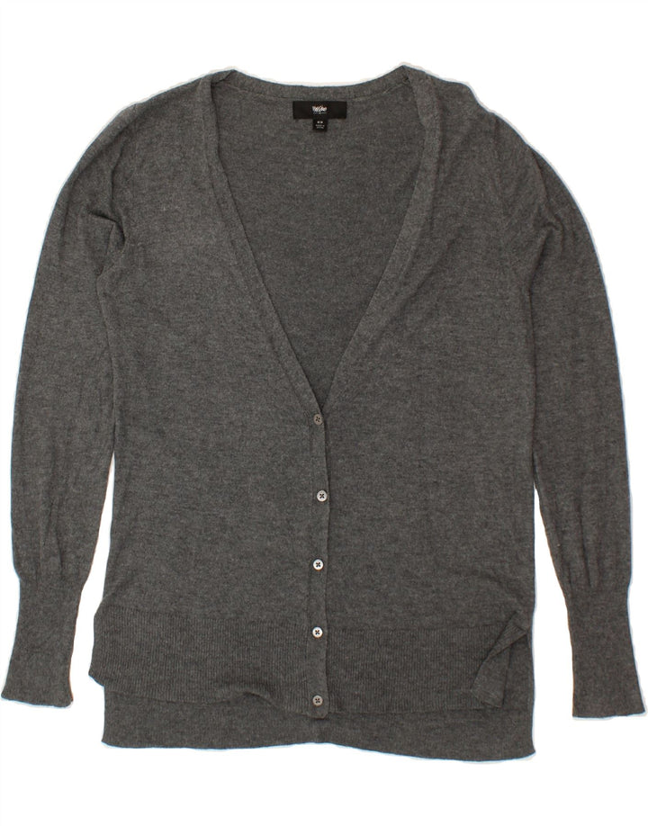 MOSSIMO Womens Cardigan Sweater UK 12 Medium Grey Nylon Vintage Mossimo and Second-Hand Mossimo from Messina Hembry 
