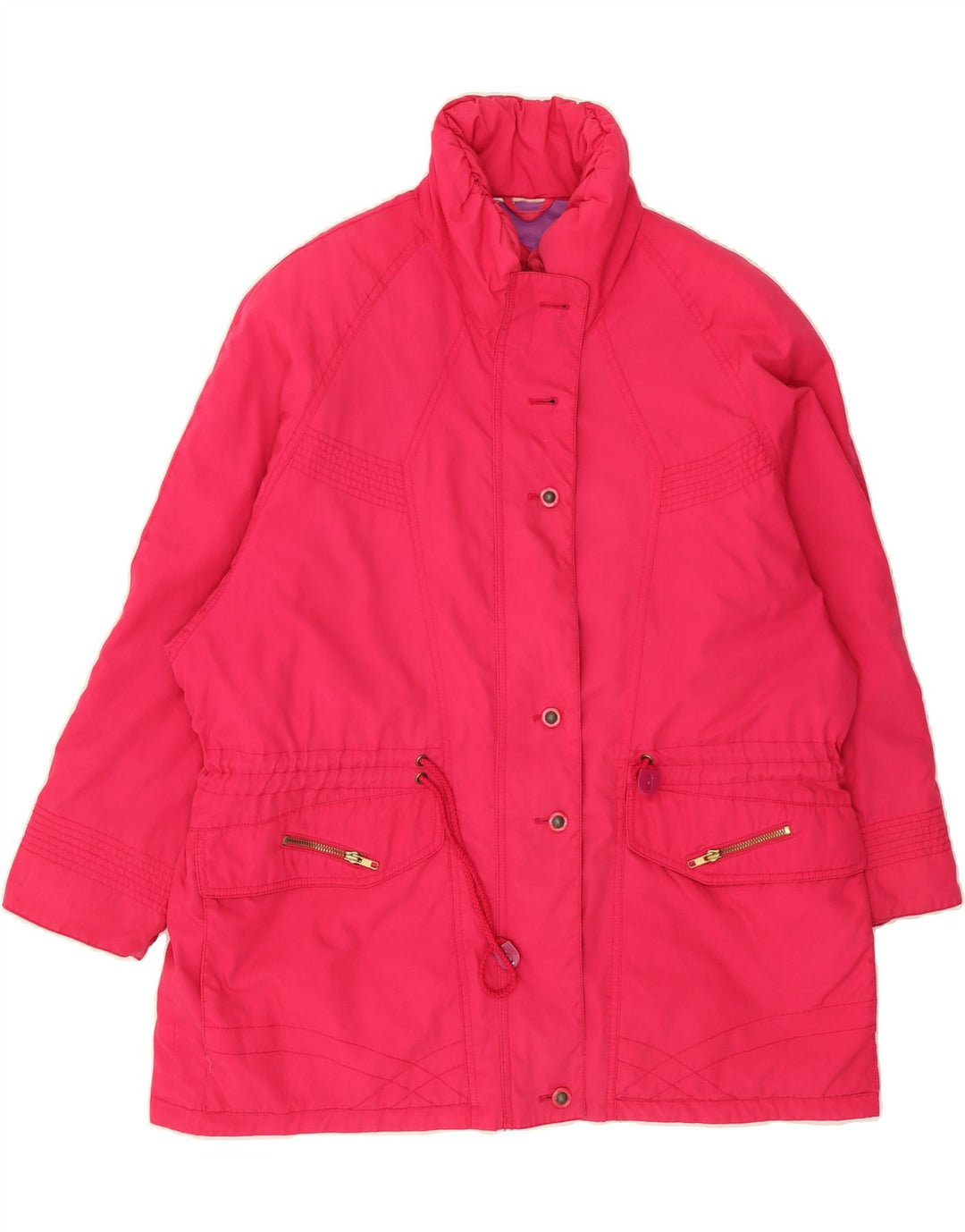 VINTAGE Womens Windbreaker Coat UK 18 XL Pink Vintage Vintage and Second-Hand Vintage from Messina Hembry 