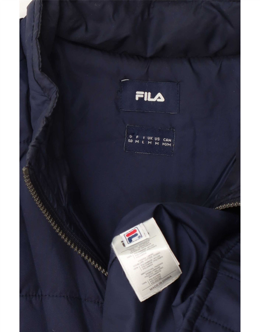 Jachetă căptușită Fila pentru bărbați UK 38 Medium Bleumarin Poliamidă