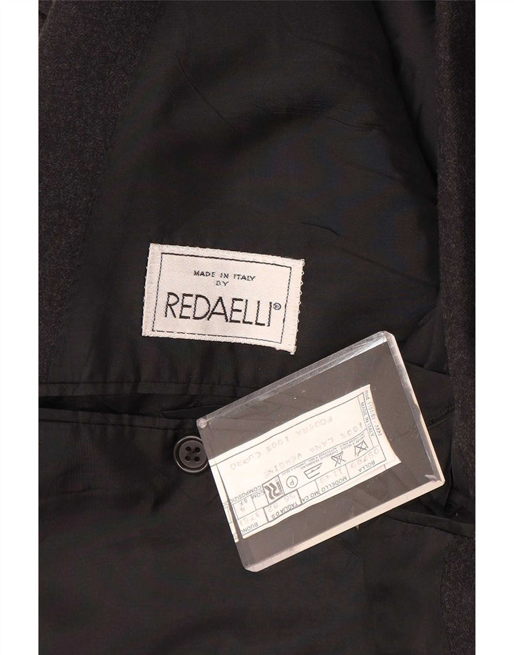 Jachetă Redaelli pentru bărbați cu două pieptări IT 56 3XL Lână gri