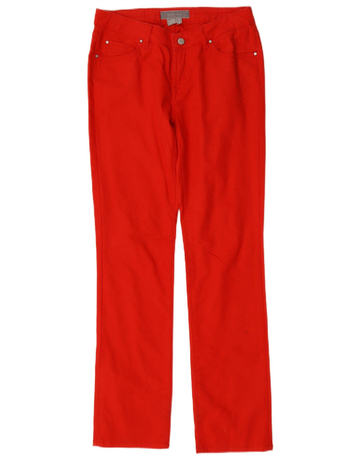 Blugi drepți pentru femei Zara EU 40 Medium W30 L31 Bumbac roșu