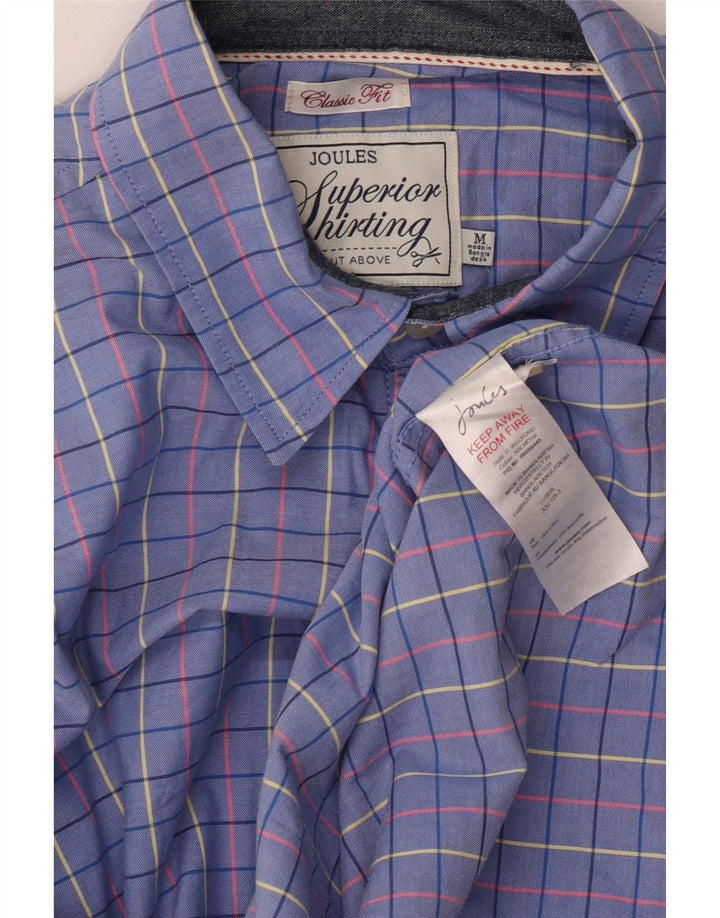 Cămașă pentru bărbați Joules Classic Fit, bumbac cu carouri albastru mediu