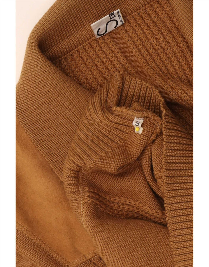 Pulover Cardigan Vintage pentru Damă UK 14 Medium Bej