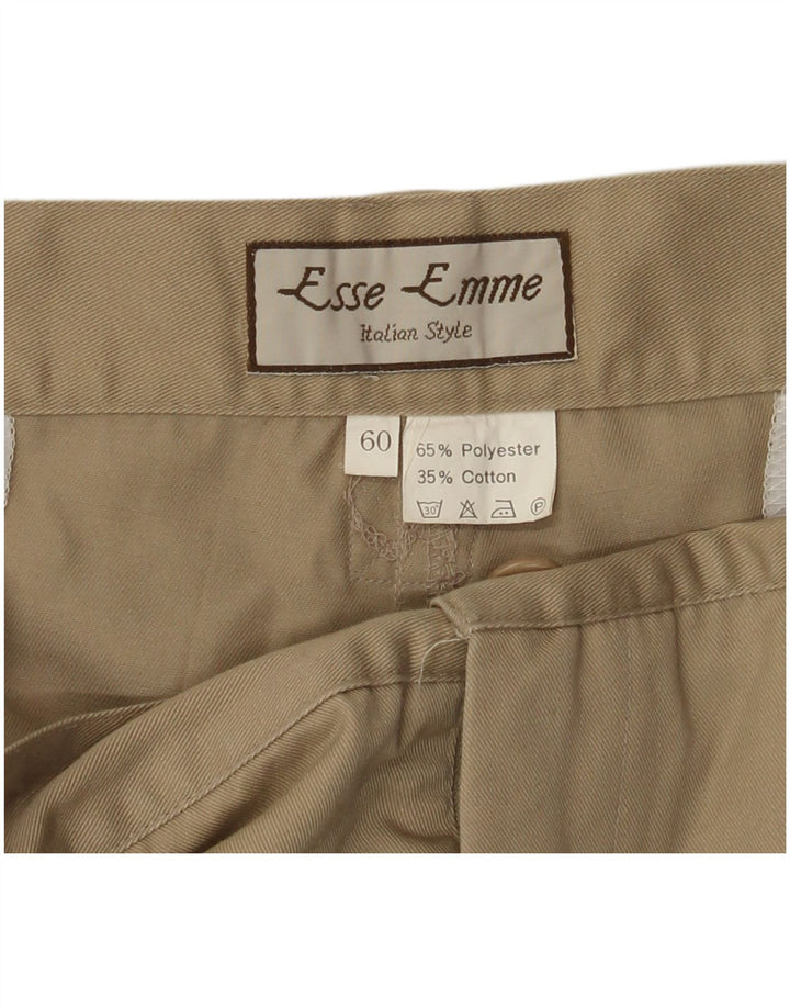 Pantaloni cargo drepți pentru bărbați VINTAGE L42 L31 poliester bej