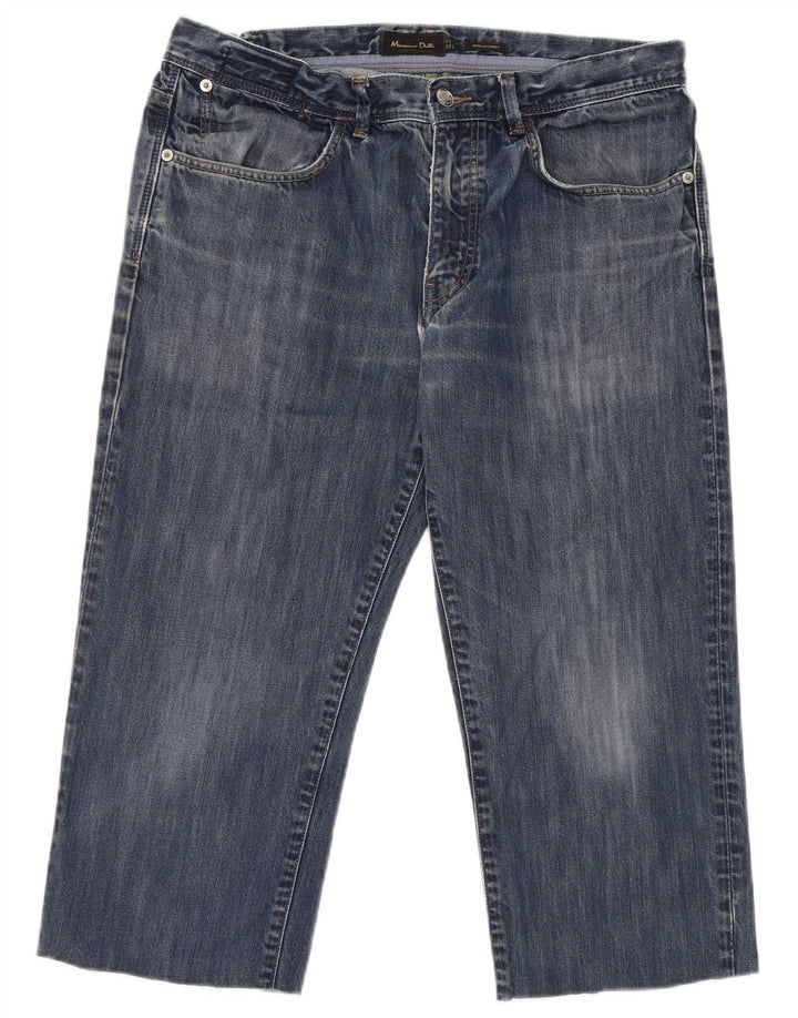 Massimo Dutti Jeans Capri pentru bărbați EU 42 Large W32 L20 Blue Bumbac