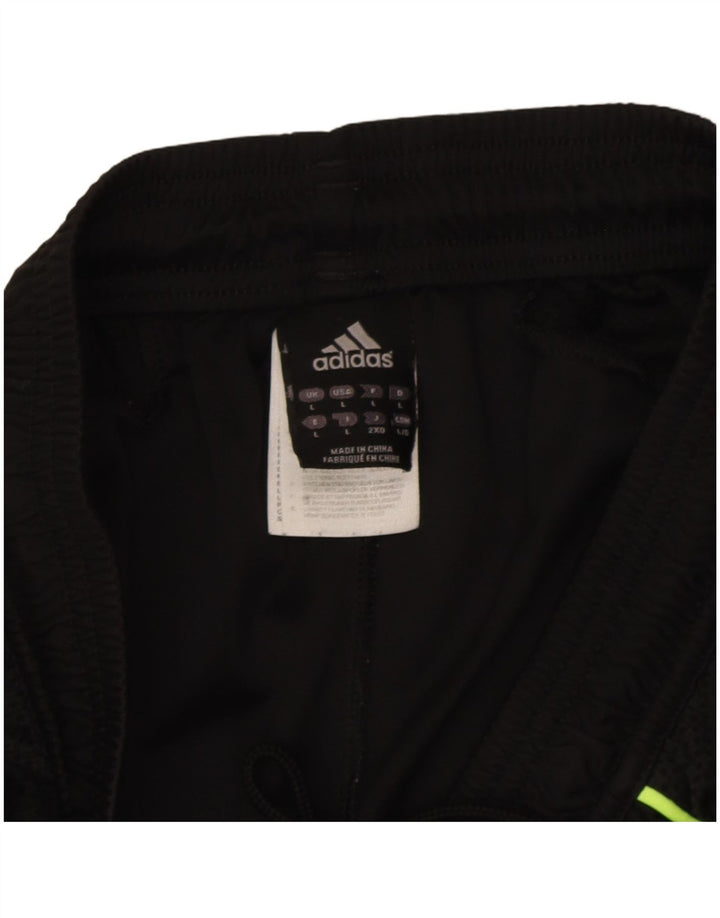 Pantaloni scurți sport pentru bărbați Adidas Climacool, mari, negru, poliester color bloc