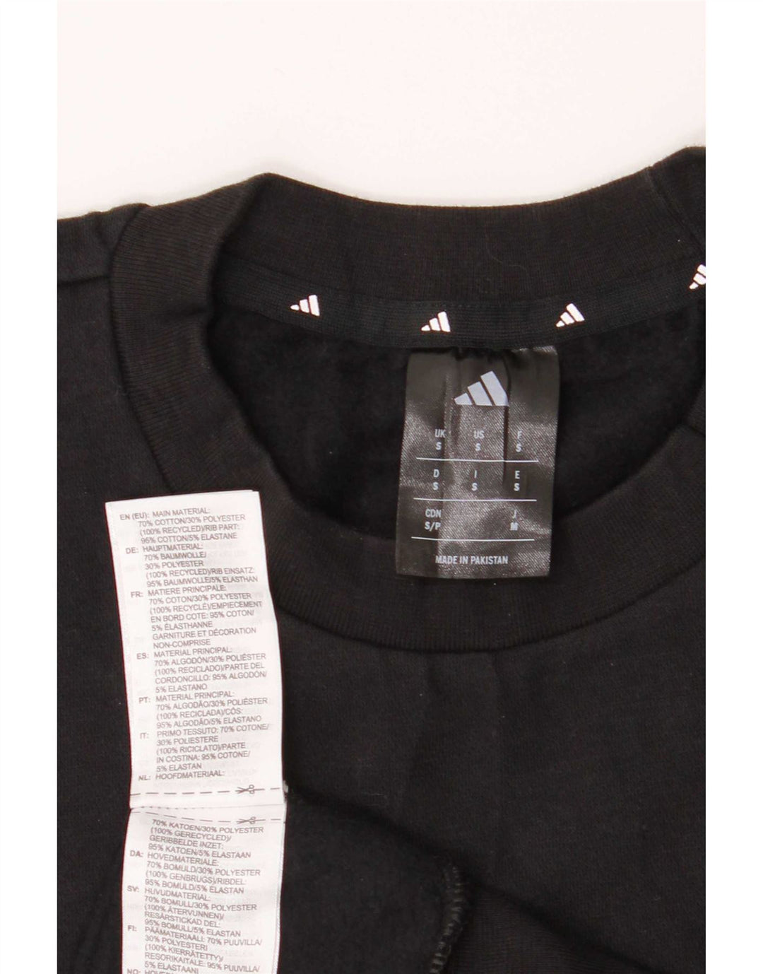 Hanorac pentru bărbați Adidas Jumper mic, negru, bumbac