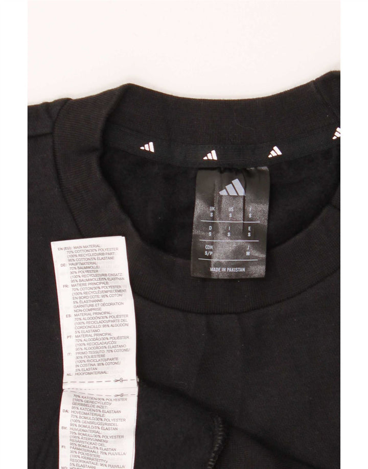 Hanorac pentru bărbați Adidas Jumper mic, negru, bumbac