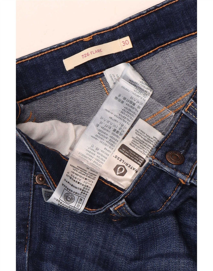 Blugi evazați Levi's 726 pentru femei W30 L32 bumbac albastru