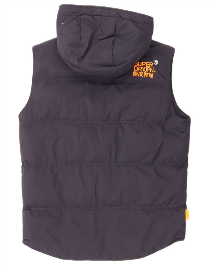 Gilet căptușit cu glugă Windhiker pentru bărbați SUPERDRY UK 38 Medium Navy Blue Marine