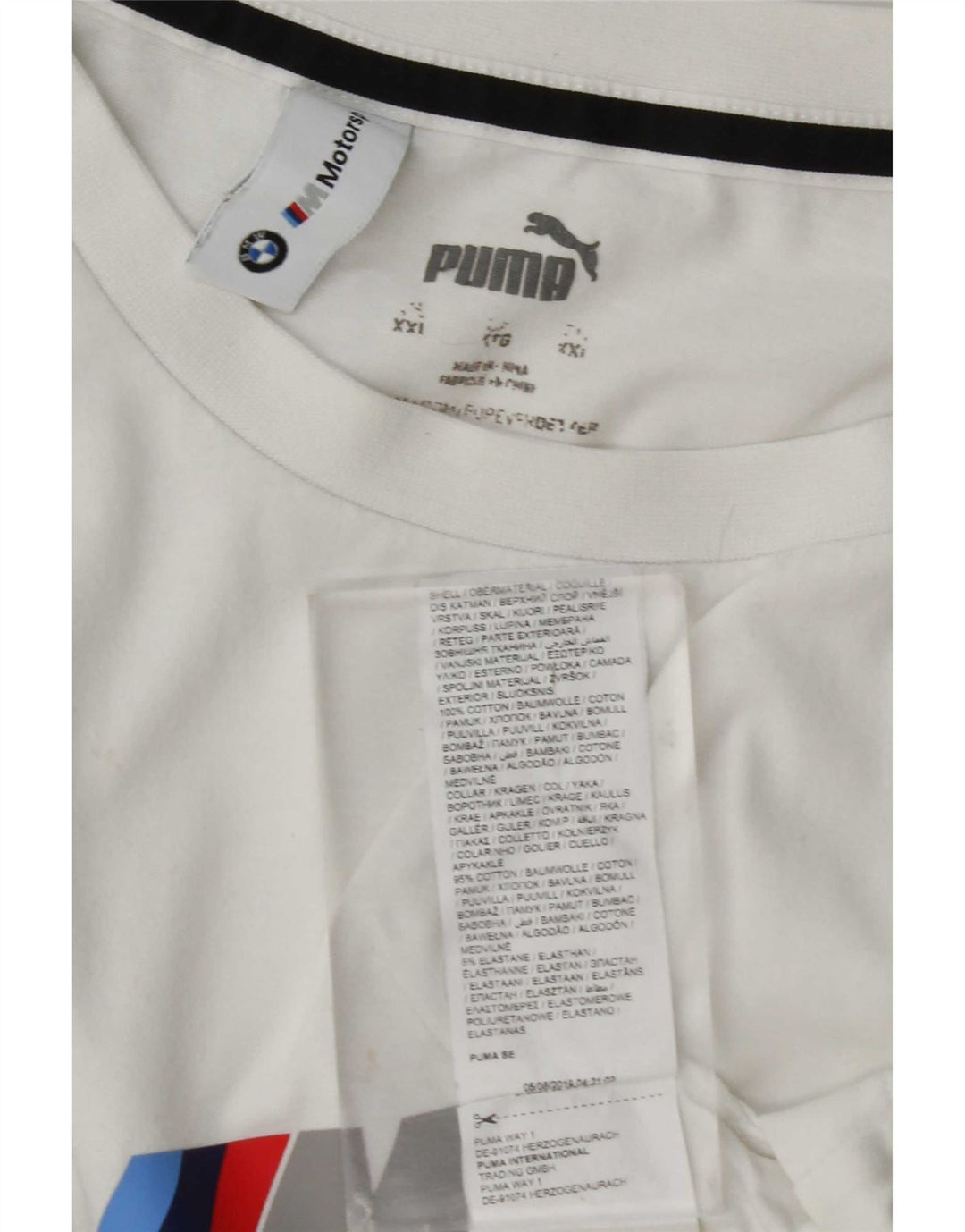 Tricou grafic Puma pentru bărbați Top 2XL Bumbac alb