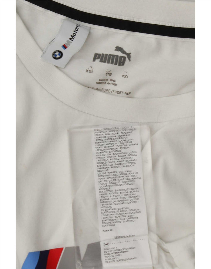 Tricou grafic Puma pentru bărbați Top 2XL Bumbac alb