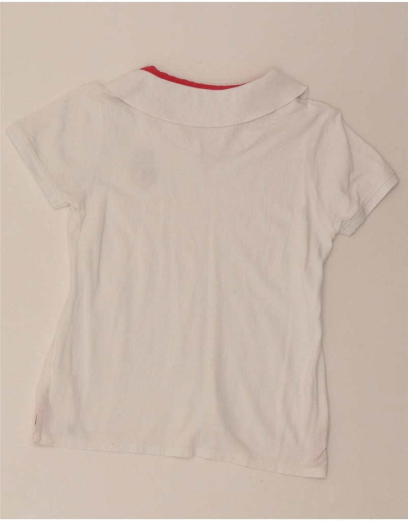 AVIREX Womens Polo Shirt UK 12 Medium White Cotton Vintage Avirex and Second-Hand Avirex from Messina Hembry 